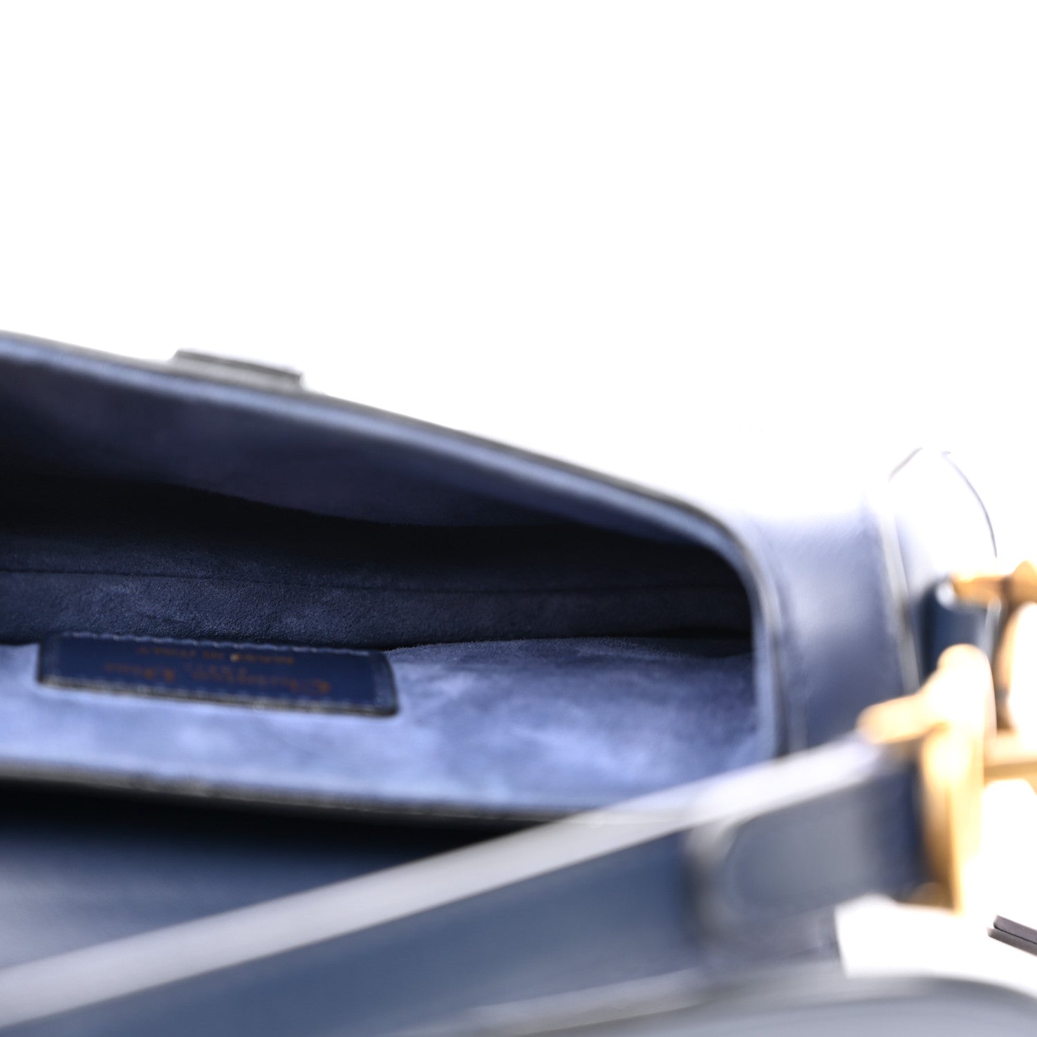 Christian Dior Calfskin Mini Saddle Bag Blue 5 of 10