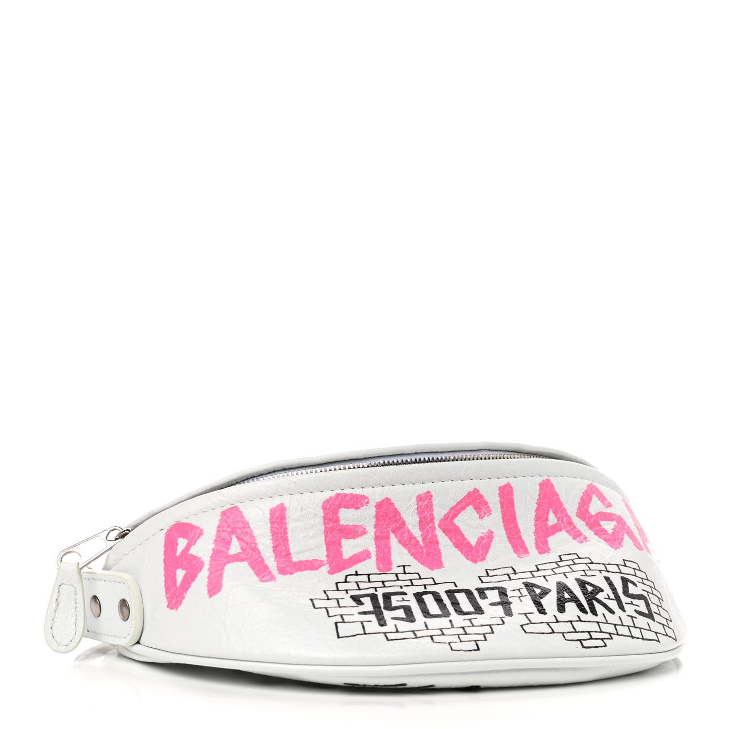 Agneau Arena Graffiti All Over XXS Souvenir Belt Bag White Multicolor