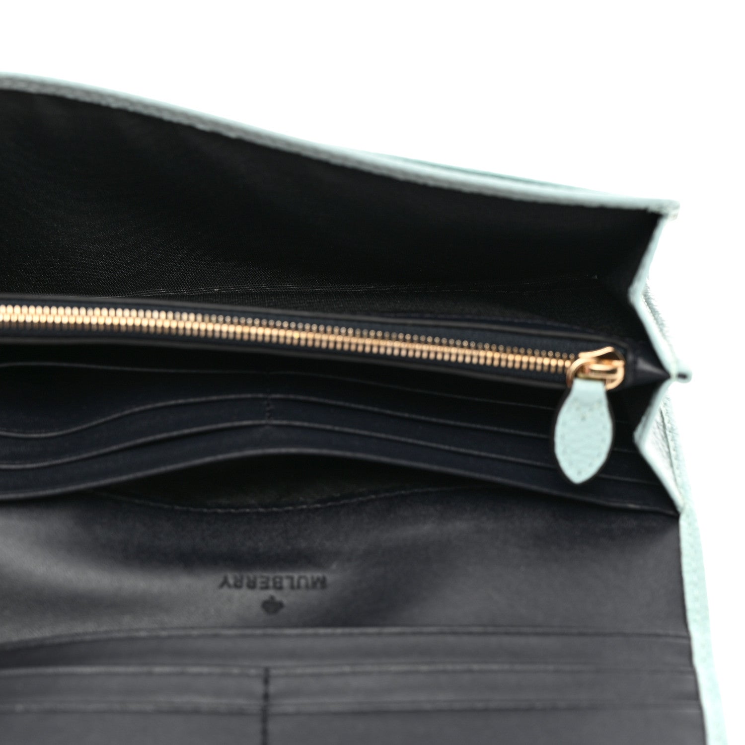 Mulberry Classic Grain Small Tree Continental Wallet Light Blue 5 of 7