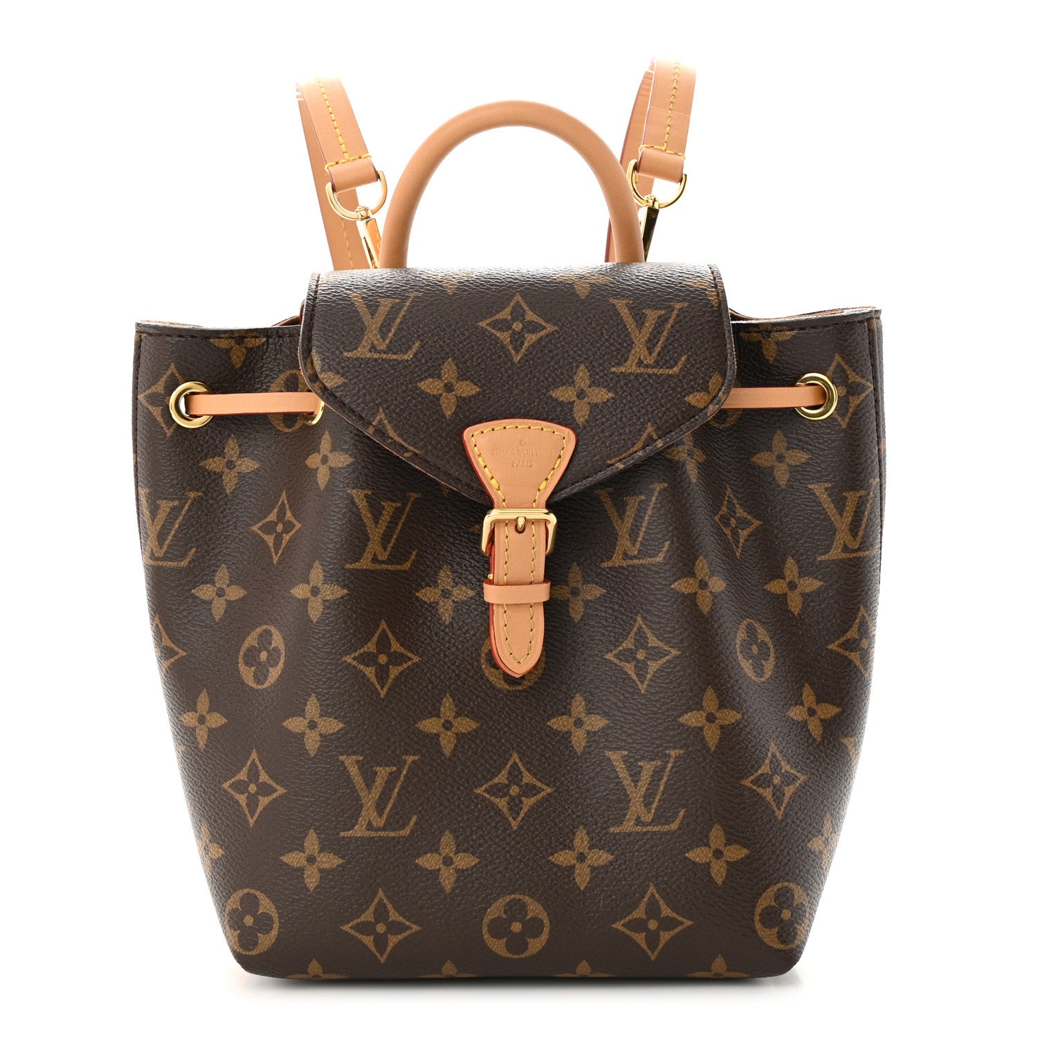 Louis Vuitton LOUIS VUITTON Monogram Montsouris BB Backpack Natural 1 of 12