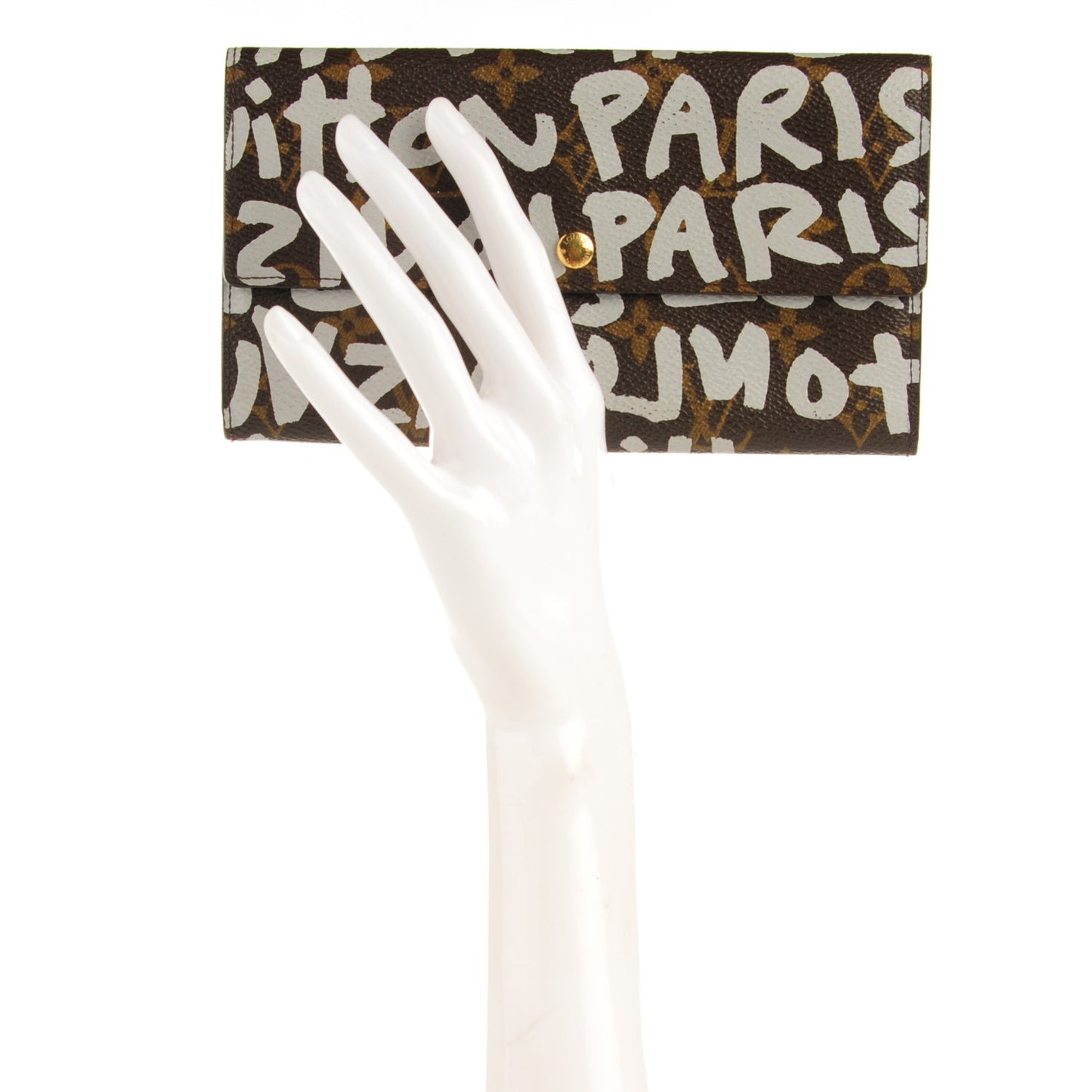 Monogram Graffiti Porte-Monnaie Wallet Silver
