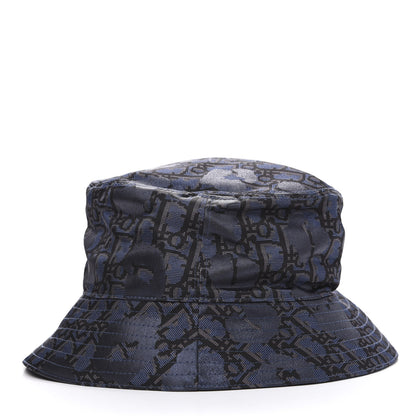 Christian Dior Nylon Oblique Jacquard Bucket Hat M Bleu 2 of 6