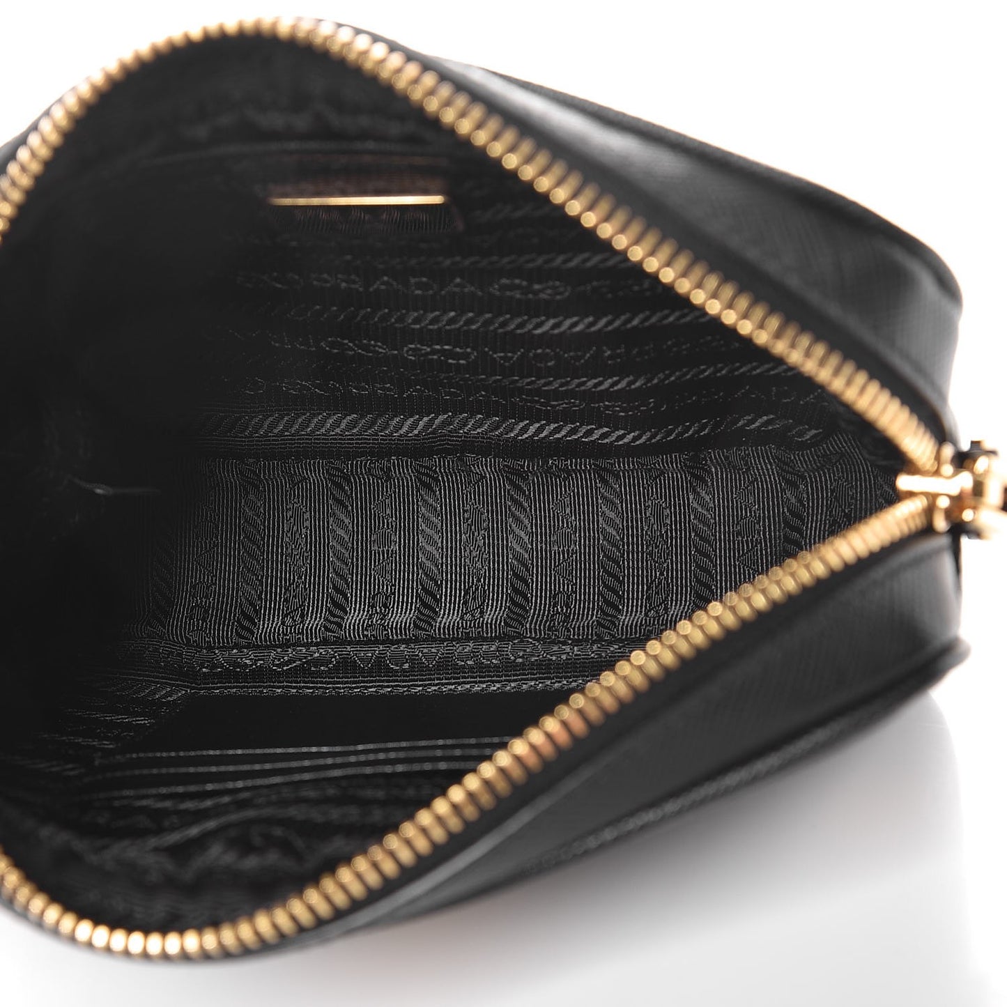 Saffiano Small Camera Crossbody Bag Black