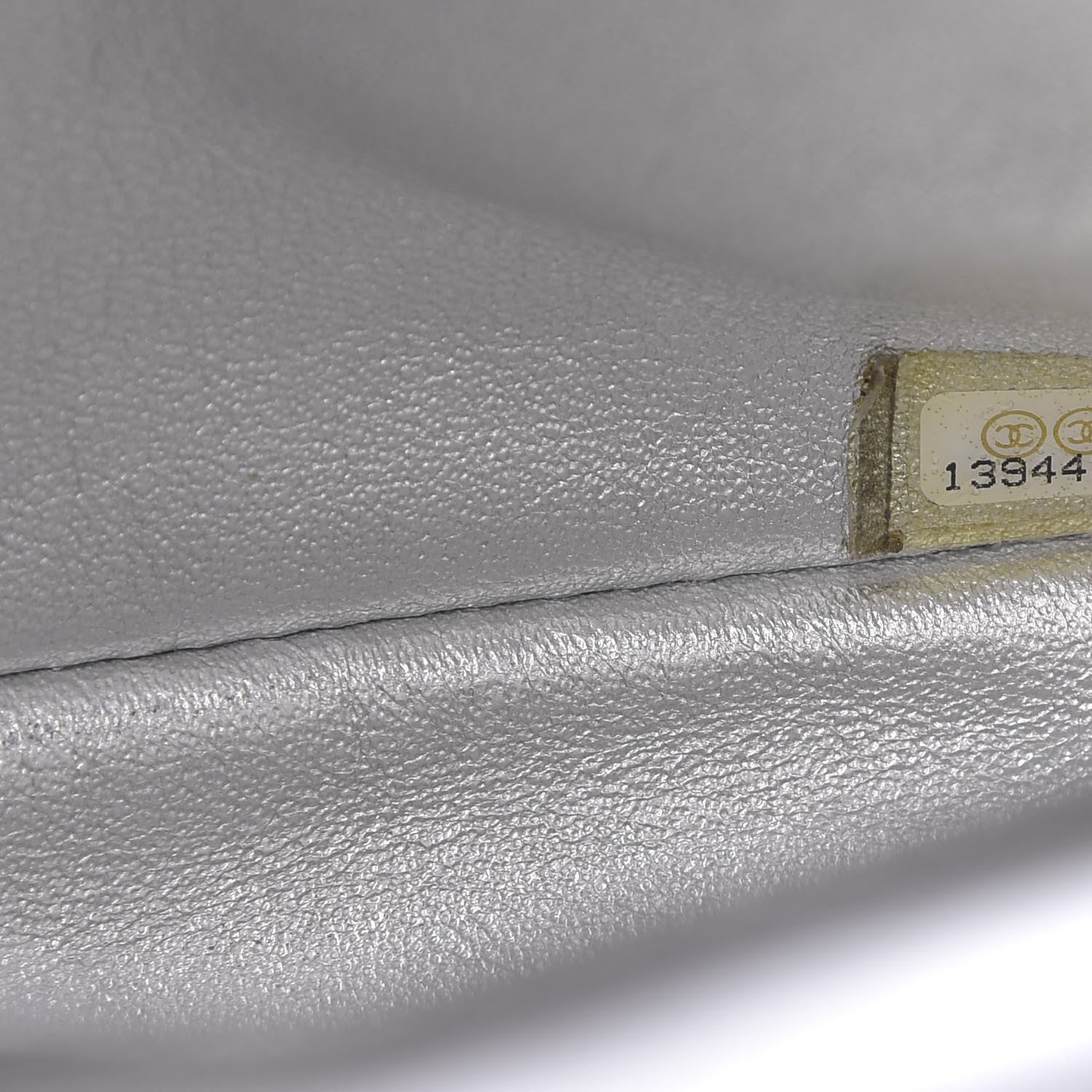 Chanel Metallic Lambskin Quilted Jumbo Single Flap Silver 9 of 10
