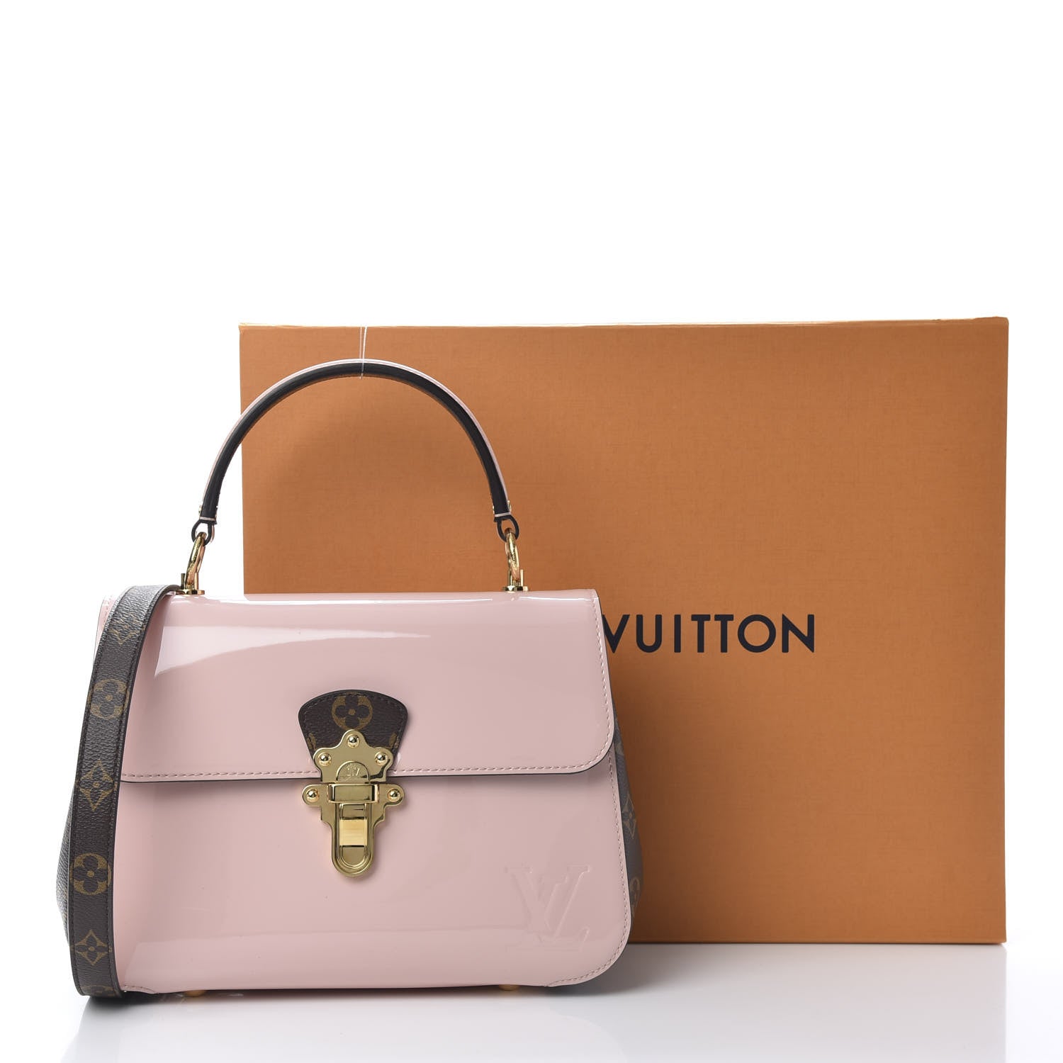 Louis Vuitton Patent Calfskin Monogram Cherrywood PM Rose Ballerine 13 of 13