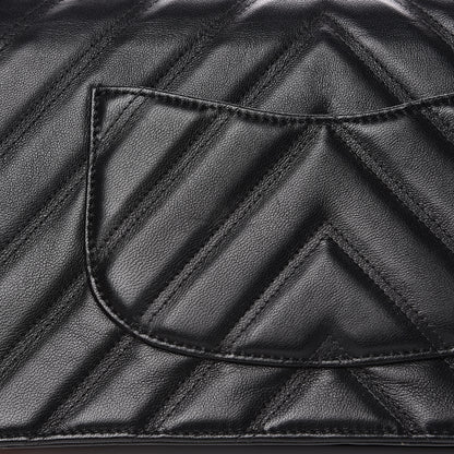 Chanel Lambskin Chevron Quilted Flap Black 13 of 13