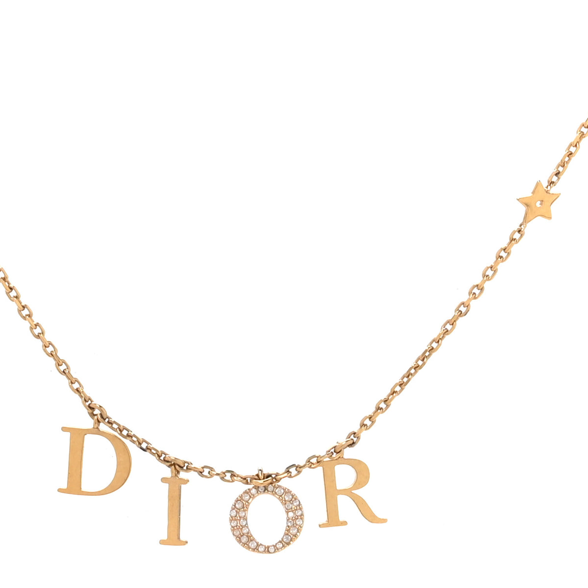 Christian Dior Crystal Dio(r)evolution Necklace Gold 1 of 4