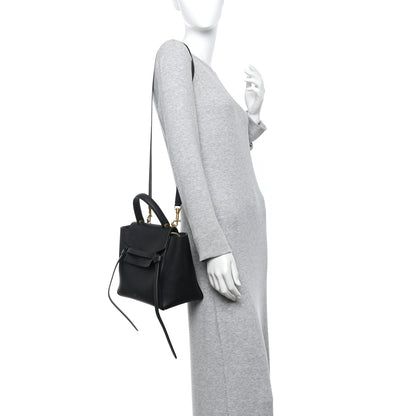 Celine Grained Calfskin Micro Belt Bag Black 2 of 15