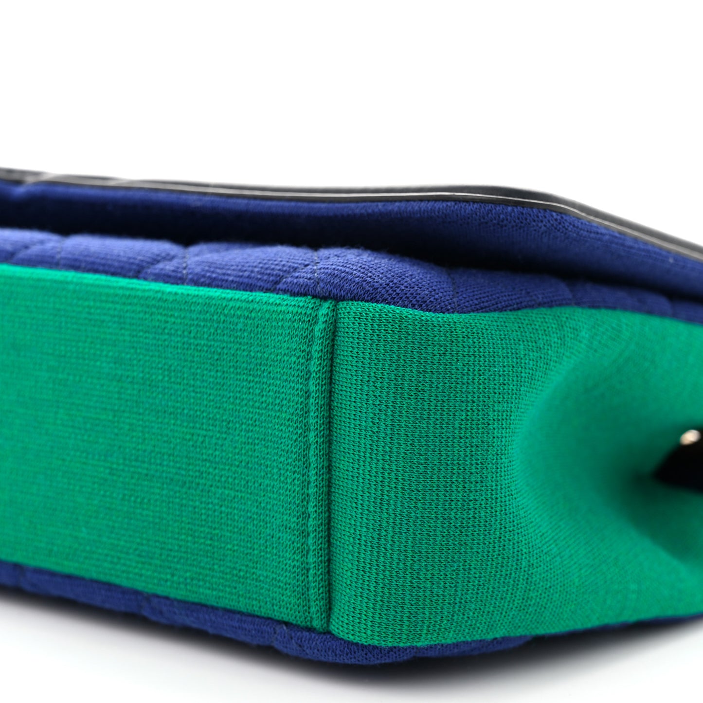 Jersey Quilted Small CC Filigree Flap Blue Green