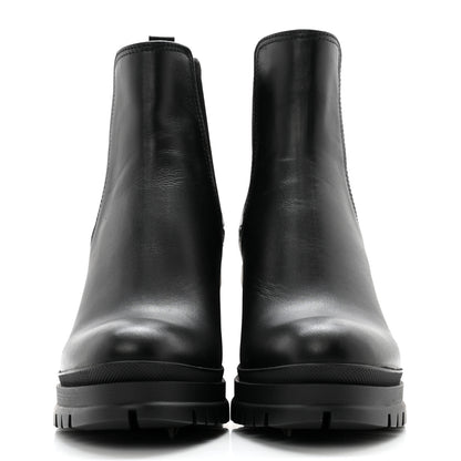 Prada Vitello Montana Lug Sole Chelsea 55mm Boots 36.5 Black 2 of 10