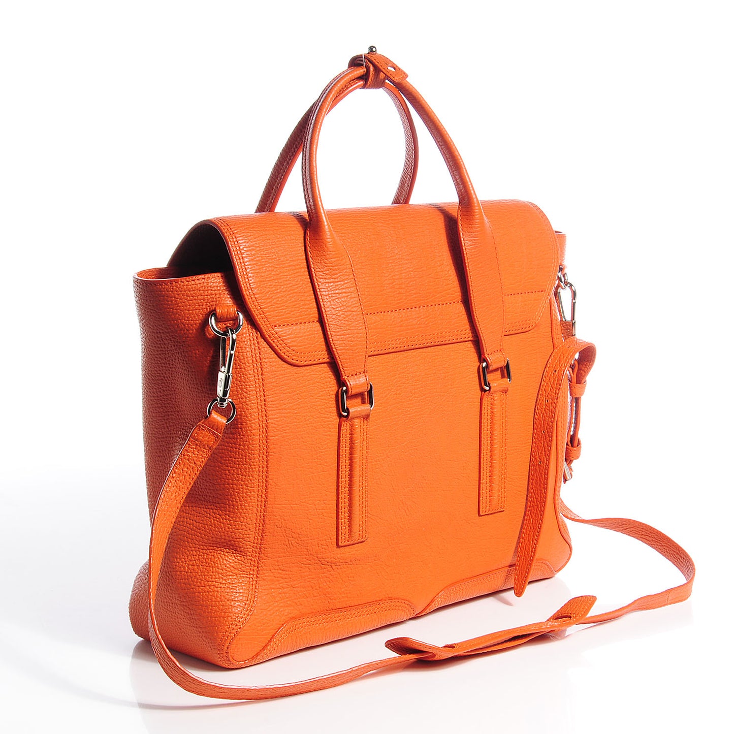 3.1 Leather Large Pashli Satchel Mandarin