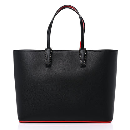 Christian Louboutin Calfskin Spikes East West Cabata Tote Black 3 of 12