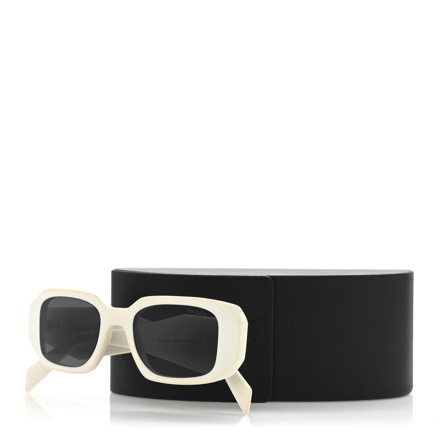 Prada Acetate Symbole Sunglasses SPR 17W White 1712845 – FASHIONPHILE