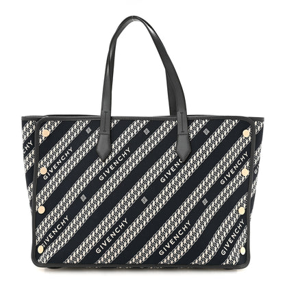 Givenchy Canvas Jacquard Medium Bond Tote Oil Blue 1 of 11