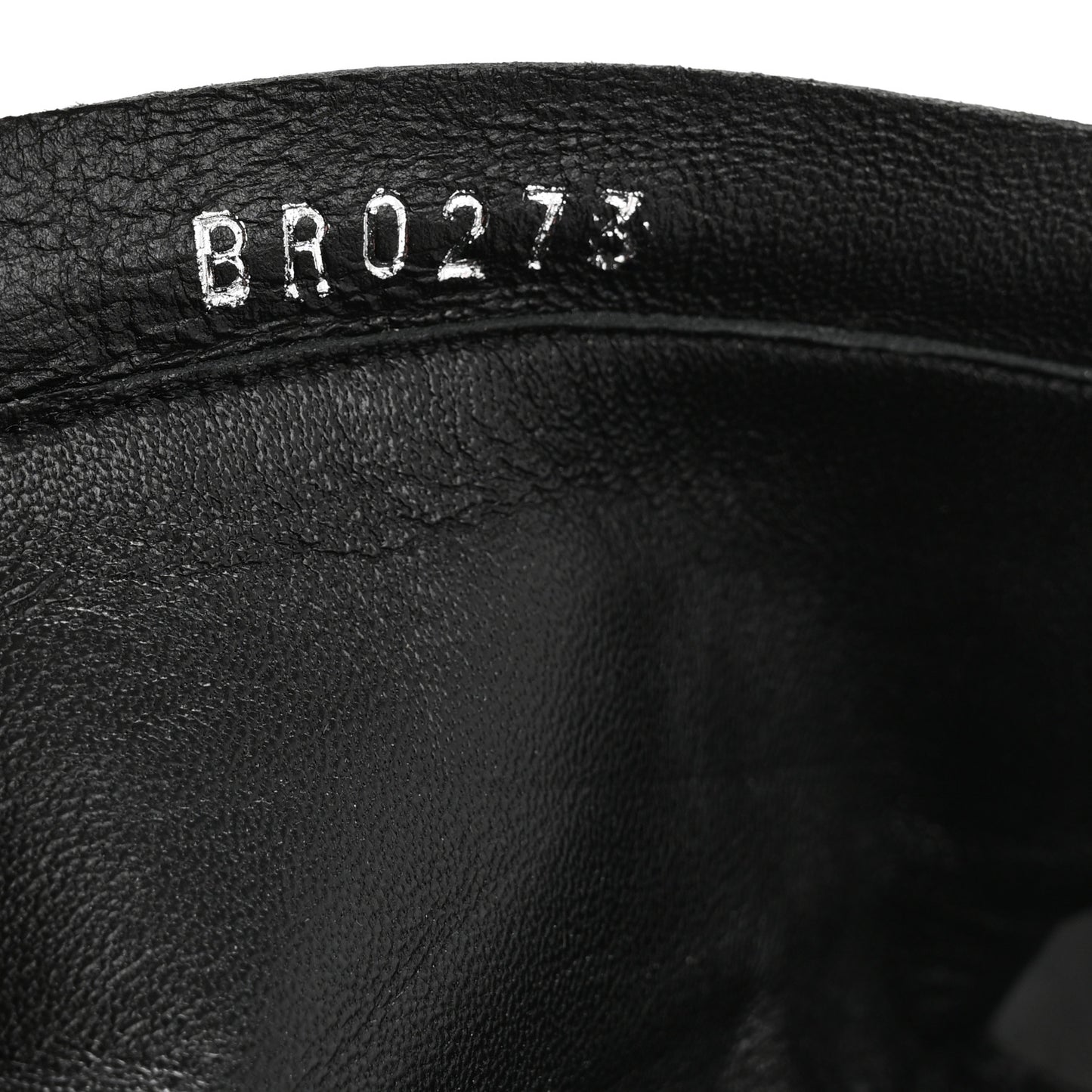 Calfskin Sparkle High Boot 37 Black