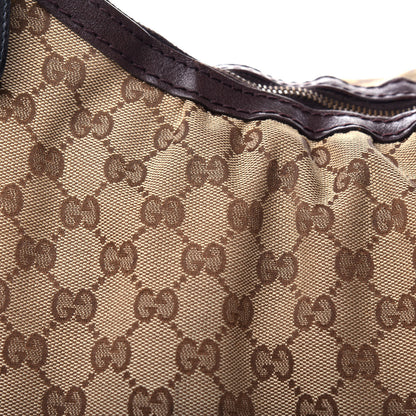 Gucci Monogram Medium Interlocking Hobo Dark Brown 10 of 11