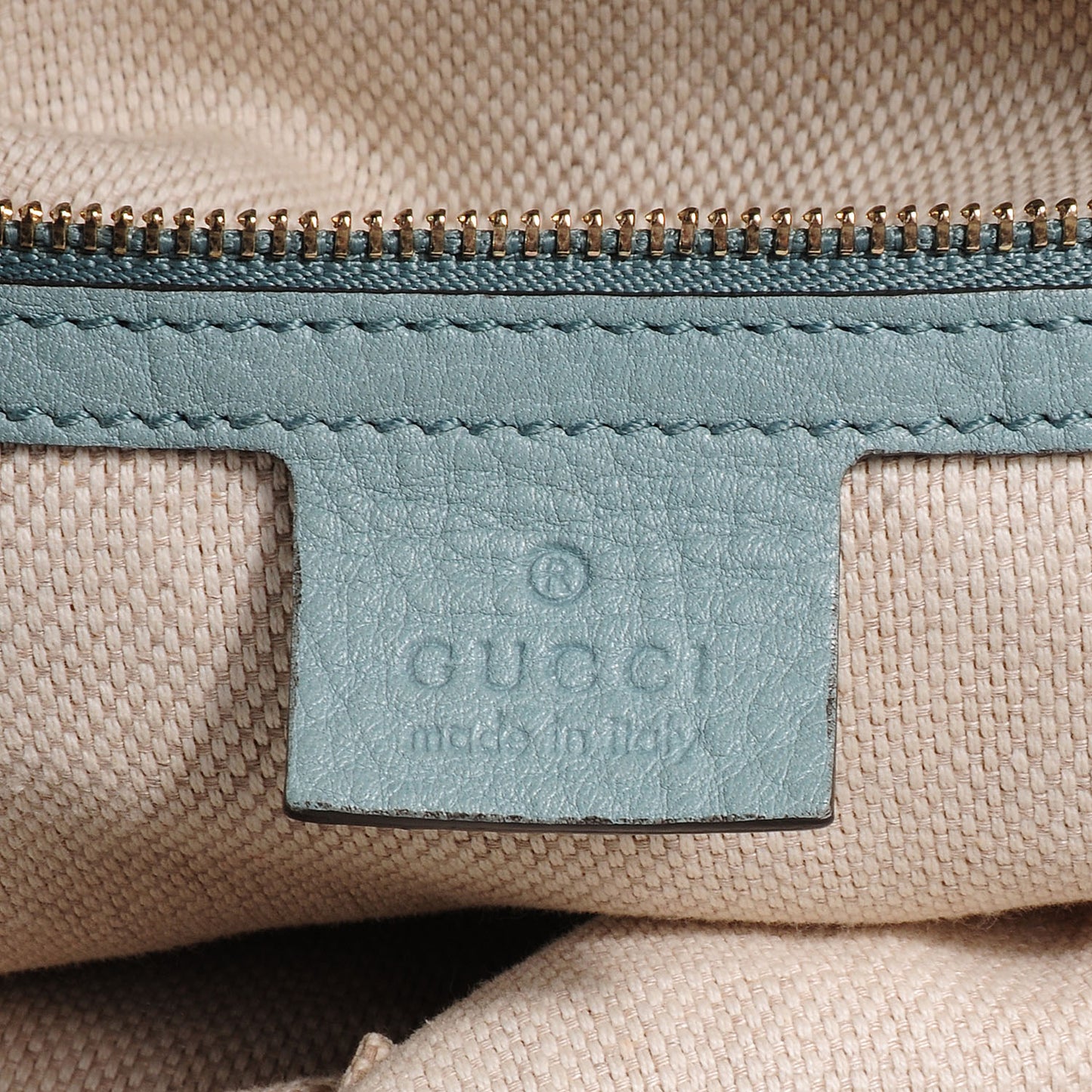 Calfskin Medium Soho Chain Hobo Splash Blue