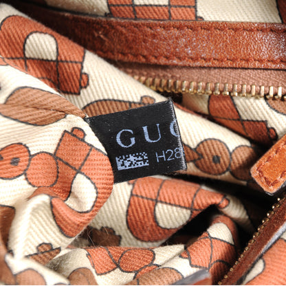 Gucci Leather Large Indy Top Handle Hobo Brown 7 of 9
