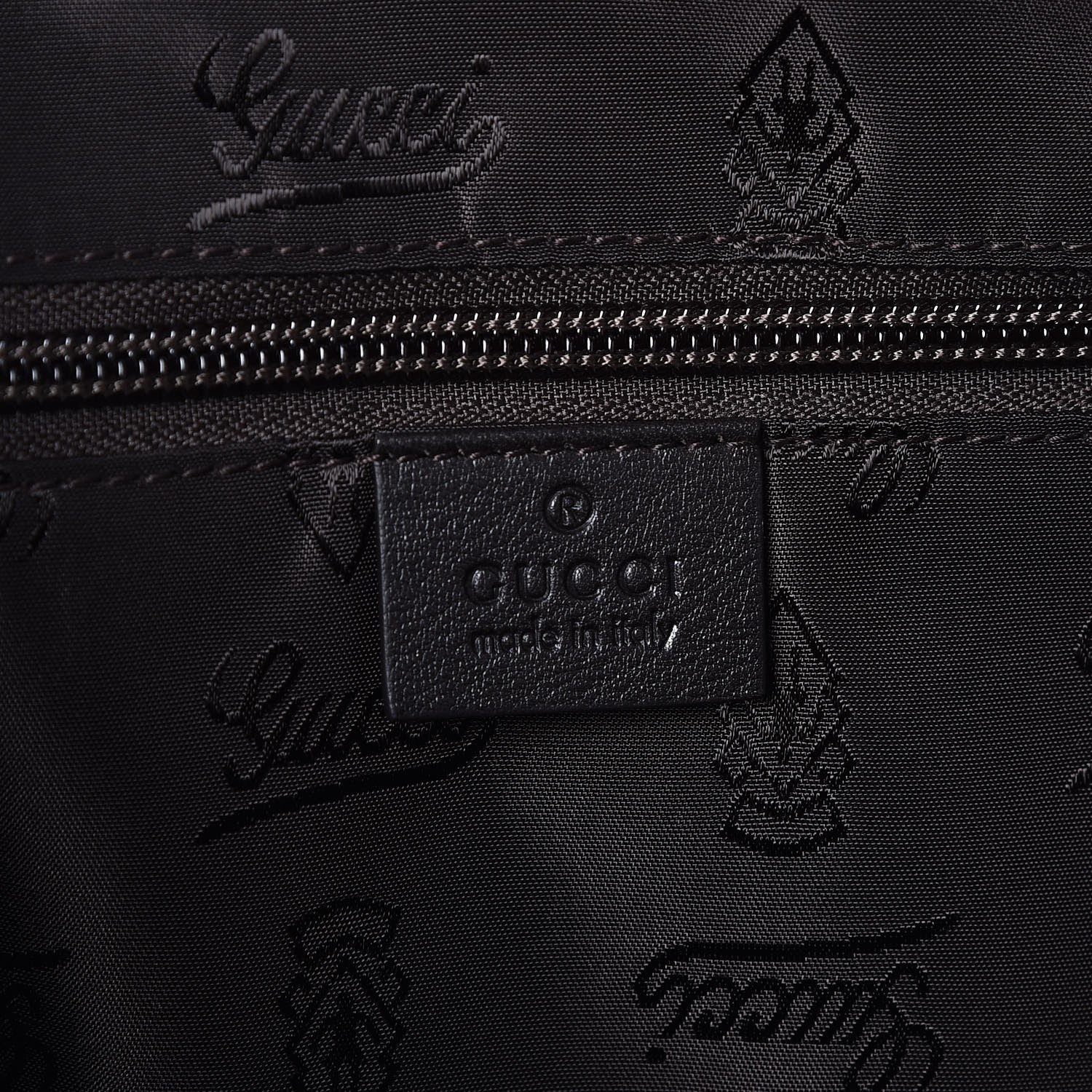 Gucci Guccissima Large Carry On Duffle Black 6 of 7