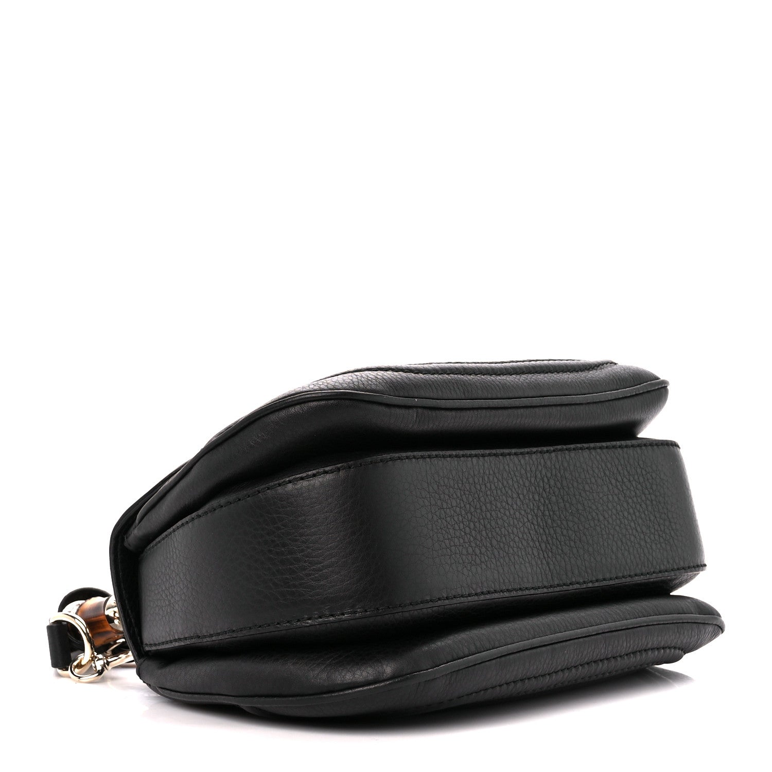 Gucci Calfskin Medium New Bamboo Top Handle Bag Black 5 of 15