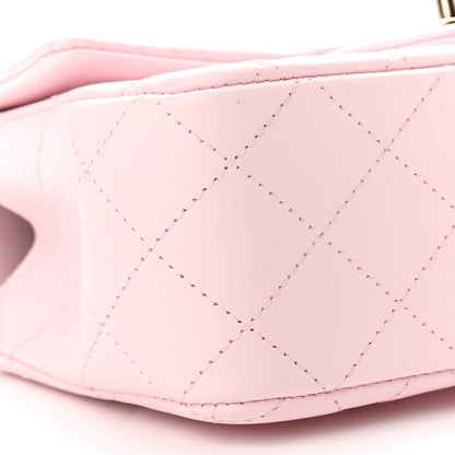 Chanel Lambskin Quilted Mini Top Handle Rectangular Flap Light Pink 9 of 11