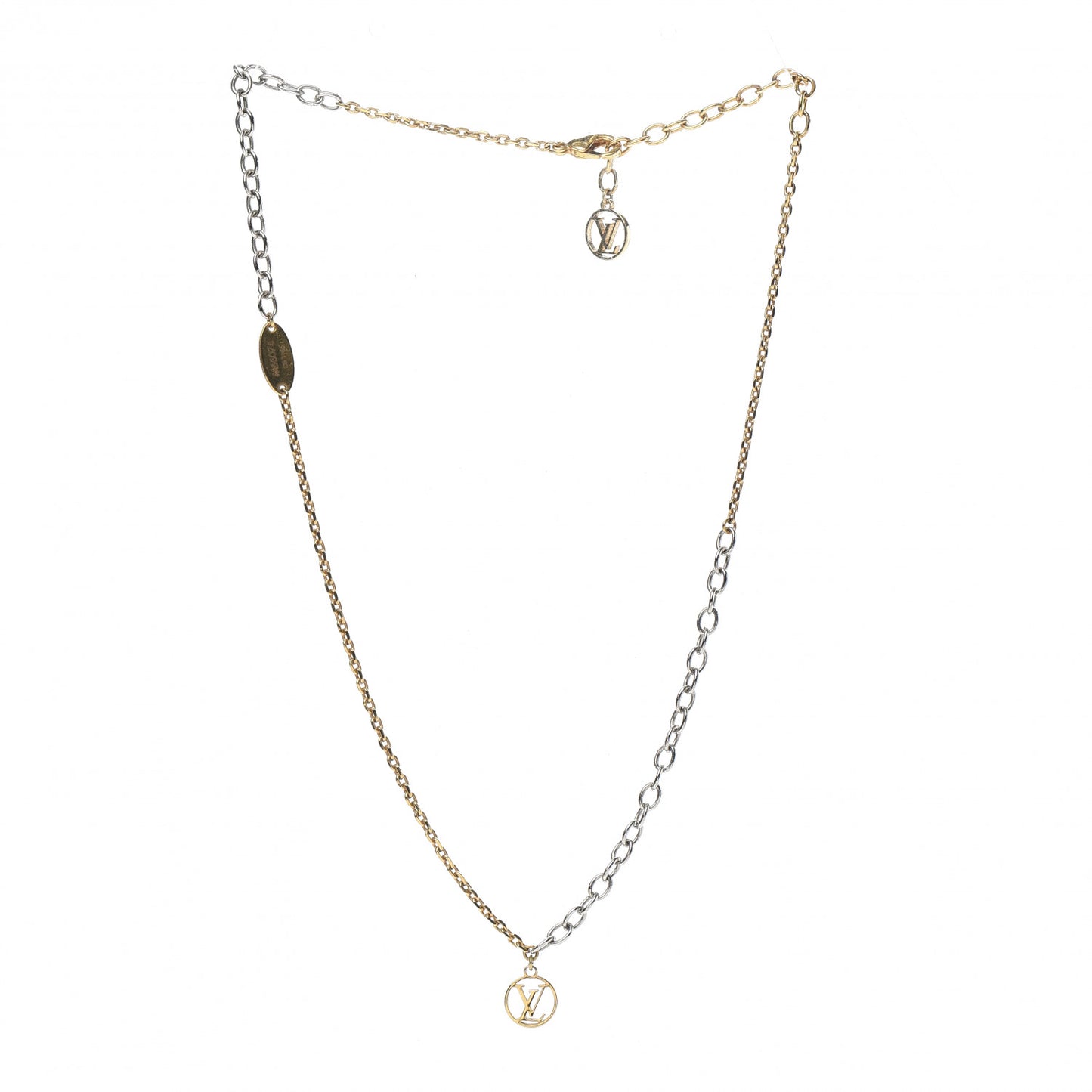 Logomania Necklace Silver Gold