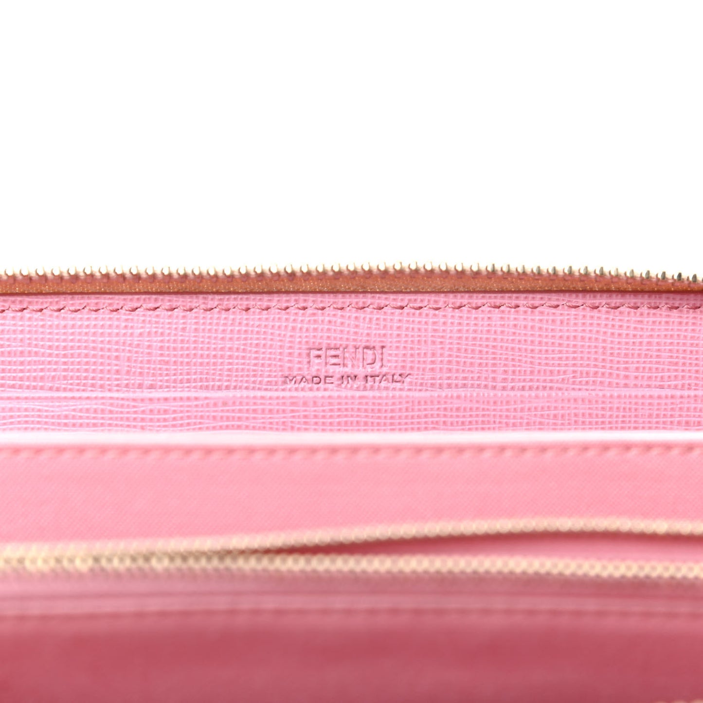 Vitello Elite QuTweet Studded Zip Around Wallet Pink