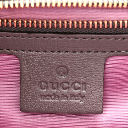 Gucci Textured Calfskin Medium Torchon GG Ring Shoulder Bag Grey 6 of 10