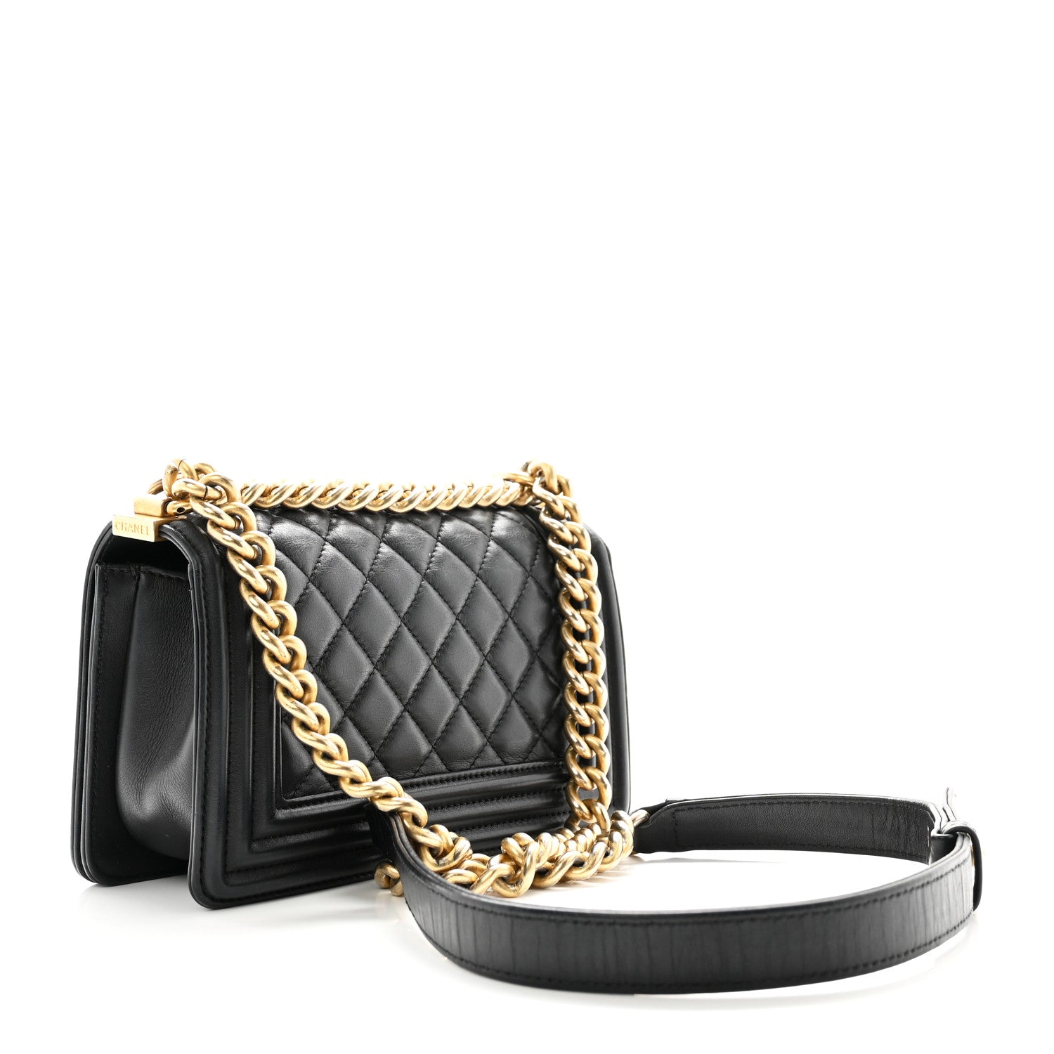 Chanel Calfskin Quilted Small Boy Flap Black 3 of 16