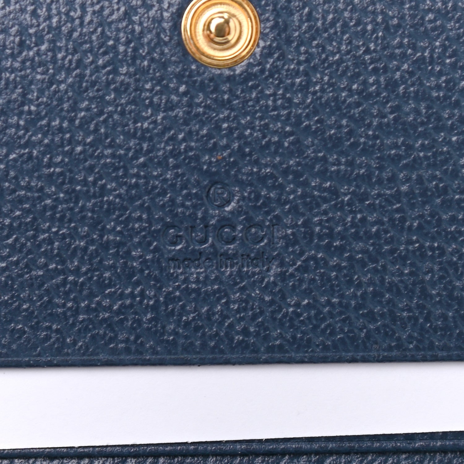 Gucci Calfskin Web Ophidia Card Case Blue 6 of 8