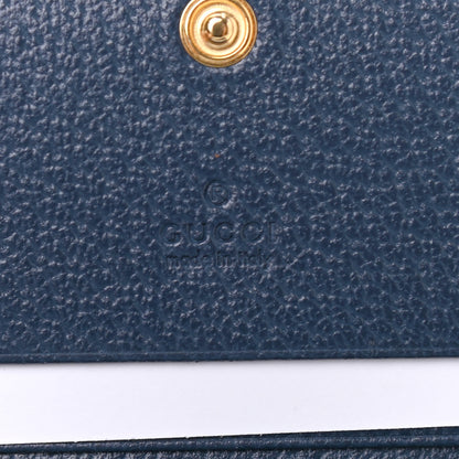 Gucci Calfskin Web Ophidia Card Case Blue 6 of 8