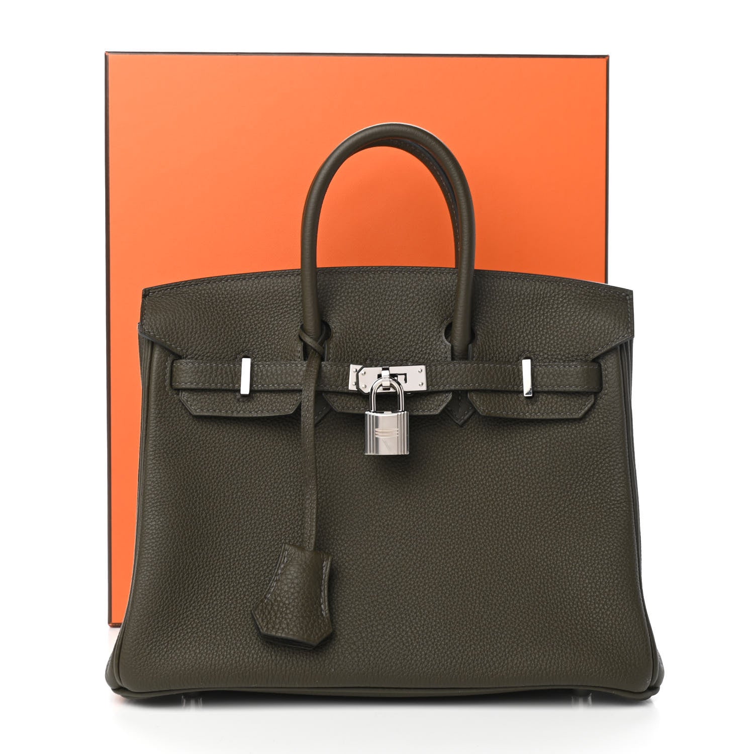 Hermes Togo Birkin 25 Vert De Gris 10 of 10