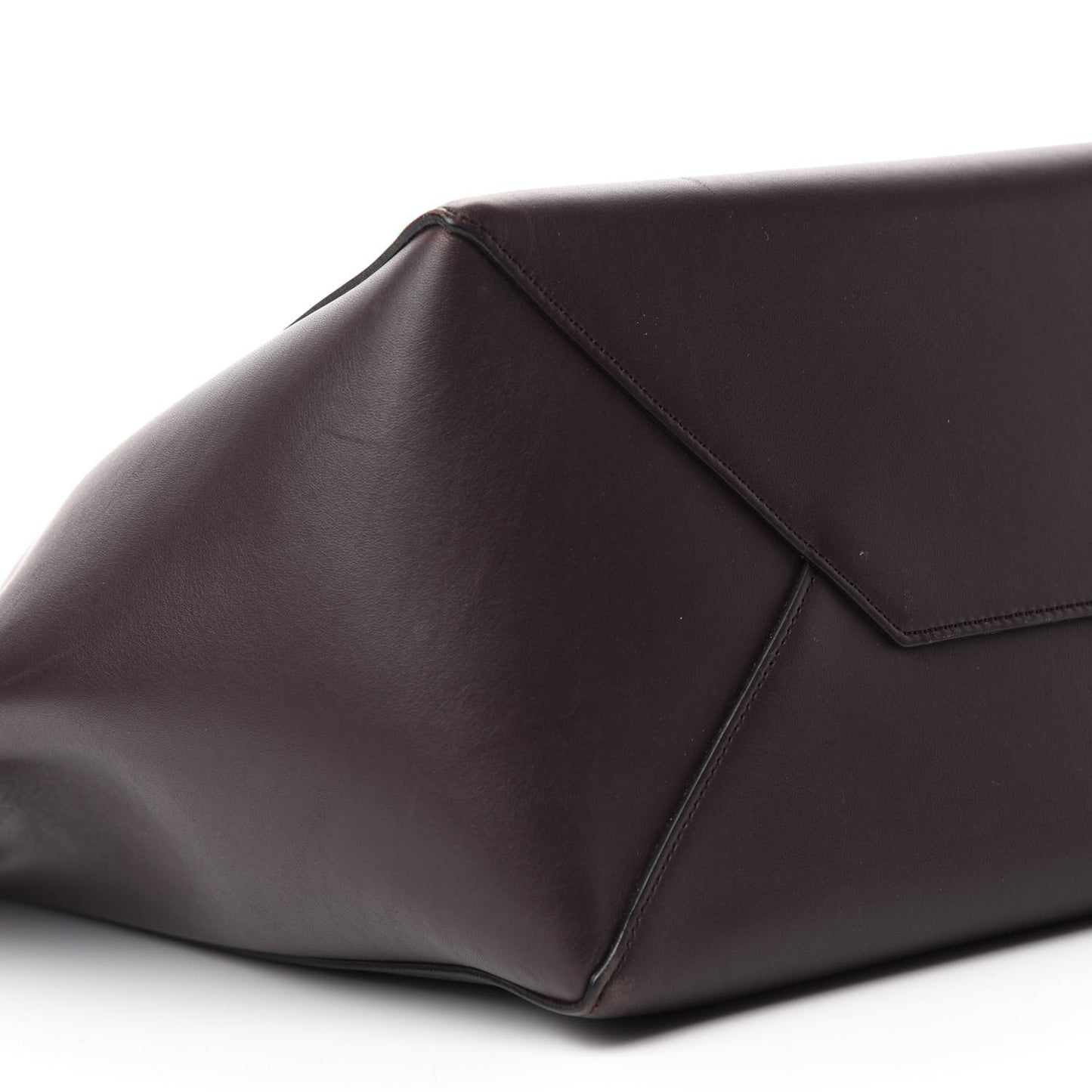 Smooth Calfskin Small Belt Cabas Phantom Dark Brown