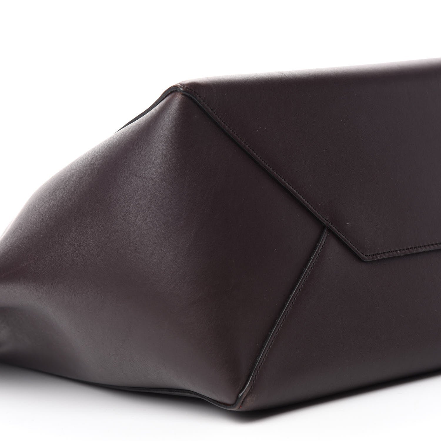 Celine Smooth Calfskin Small Belt Cabas Phantom Dark Brown 6 of 9
