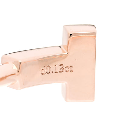 Tiffany 18K Rose Gold Diamond T Wire Ring 52 6 5 of 6