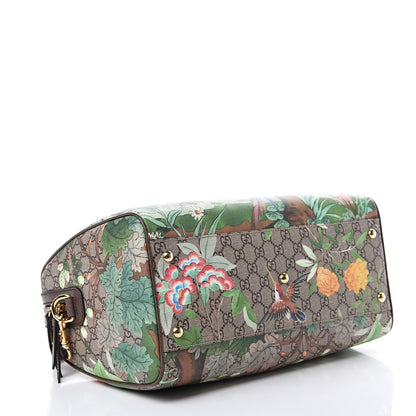 Gucci GG Supreme Monogram Tian Medium Boston Beige Multicolor New Acero 3 of 9