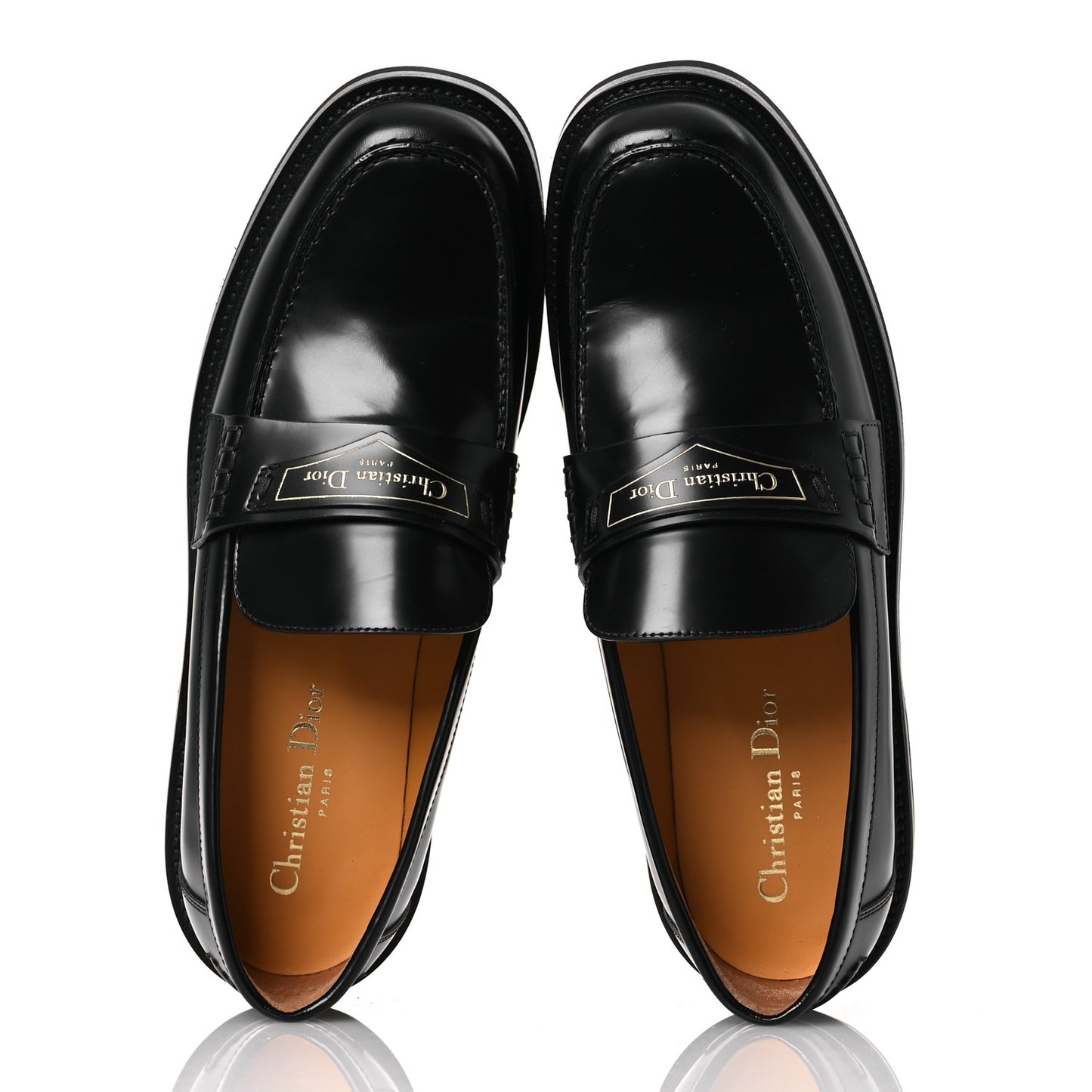 Brushed Calfskin Boy Loafers 40 Black