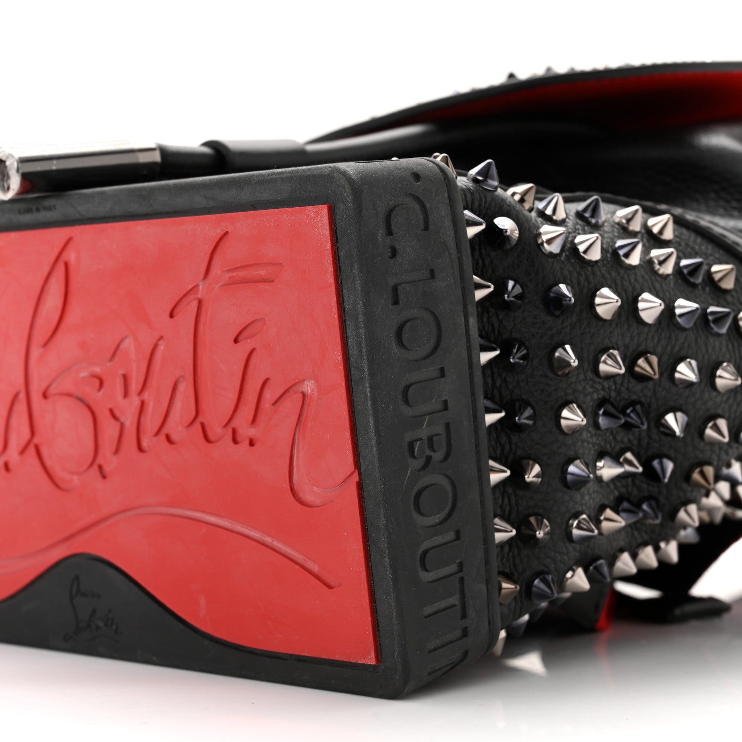 Christian Louboutin Calfskin Spiked Small Explorafunk Backpack Black 10 of 10