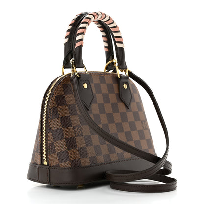 Louis Vuitton Damier Ebene Braided Alma BB 3 of 9