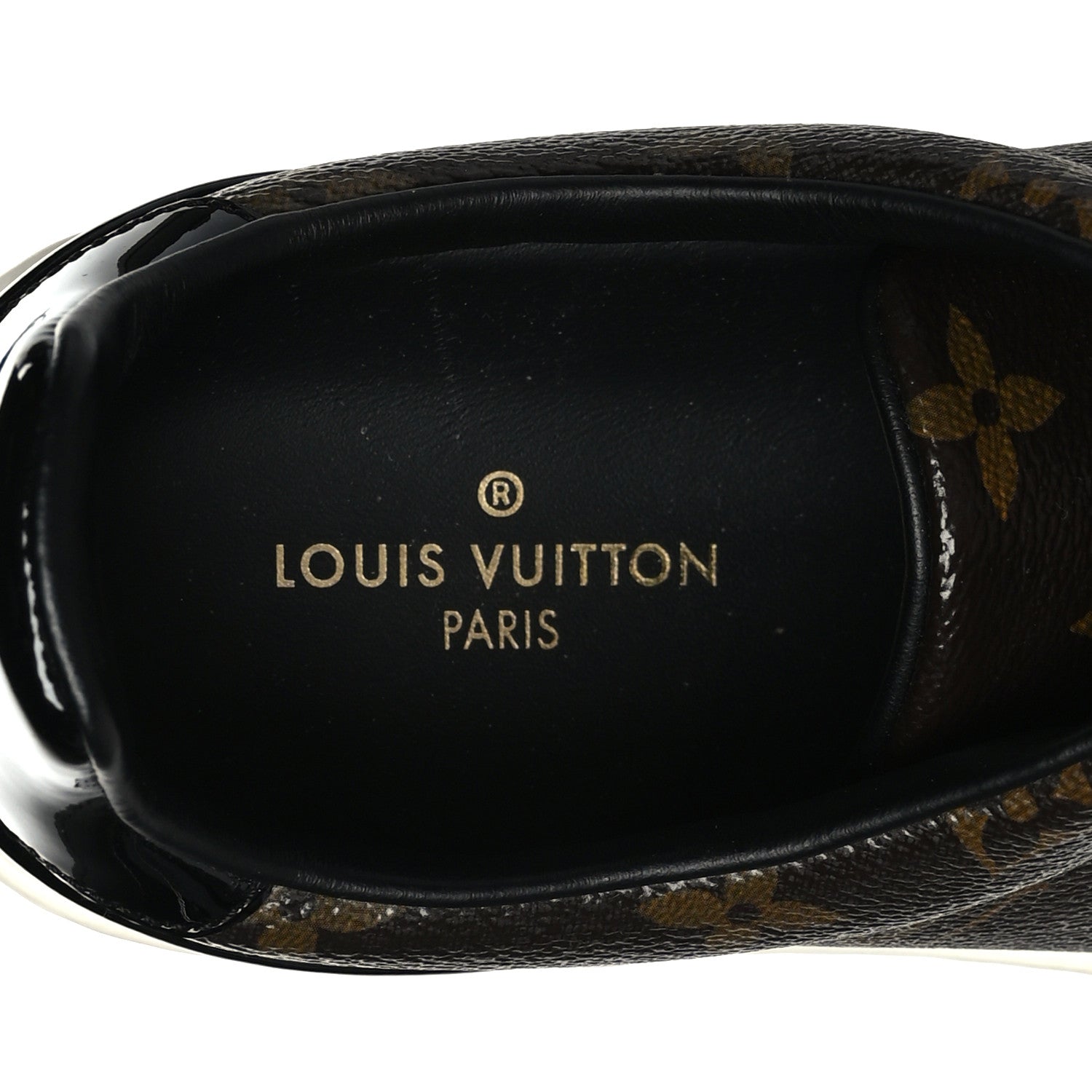 Louis Vuitton Patent Monogram Frontrow Sneakers 37.5 6 of 7