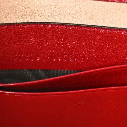 Gucci Textured Calfskin Web Mini Rajah Slim Flap Shoulder Bag Romantic Cherry 7 of 11