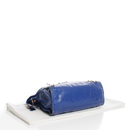 Balenciaga Agneau Giant 12 Rose Gold Hardware City City Bleut Bleu Glacier 4 of 14