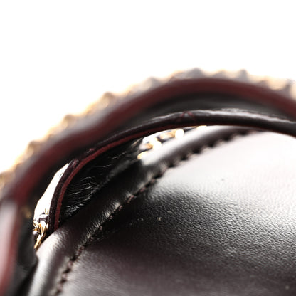 Chanel Shiny Lambskin Quilted Chain Around CC Platform Sandals 36 Burgundy 10 of 13