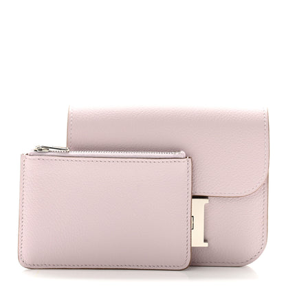 Hermes Evercolor Constance Slim Wallet Mauve Pale 2 of 9