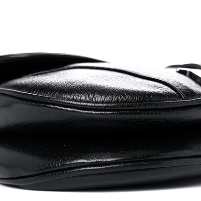 Christian Dior Calfskin Saddle Bag Black 8 of 12