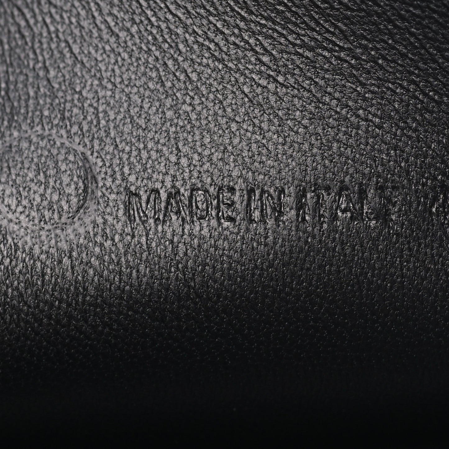 Sheepskin Shearling Contrasted Logo Large Zip Pouch Black