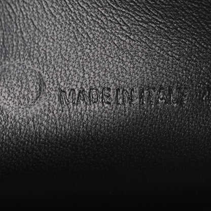 Balenciaga Sheepskin Shearling Contrasted Logo Large Zip Pouch Black 6 of 7