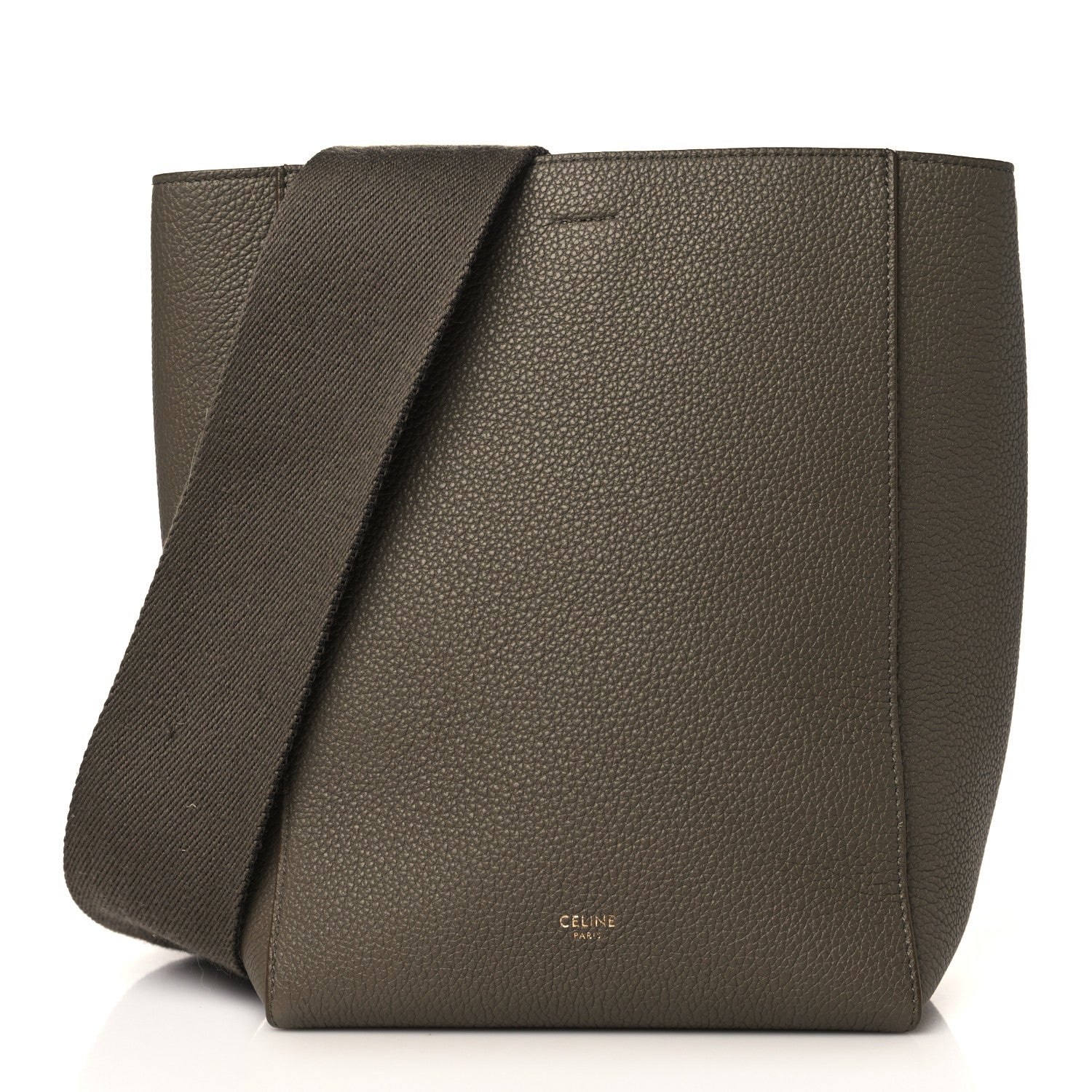 Celine Soft Grained Calfskin Small Sangle Bucket Bag Taupe 1 of 9