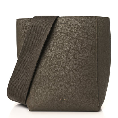 Celine Soft Grained Calfskin Small Sangle Bucket Bag Taupe 1 of 9
