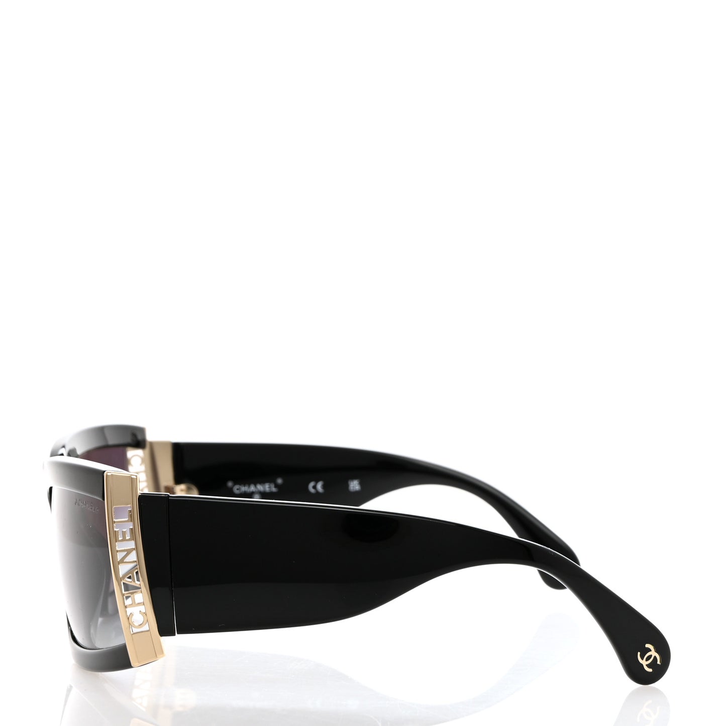 Acetate Rectangle Sunglasses 71546 Black